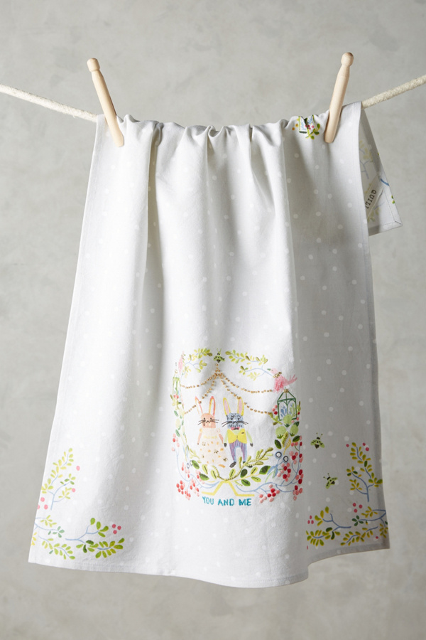 You And Me Tea Towel Anthropologie