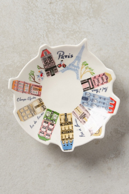 Ceramic Skyline Trinket Dish