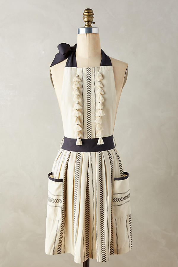 Slide View: 1: Tasseled Ambra Apron