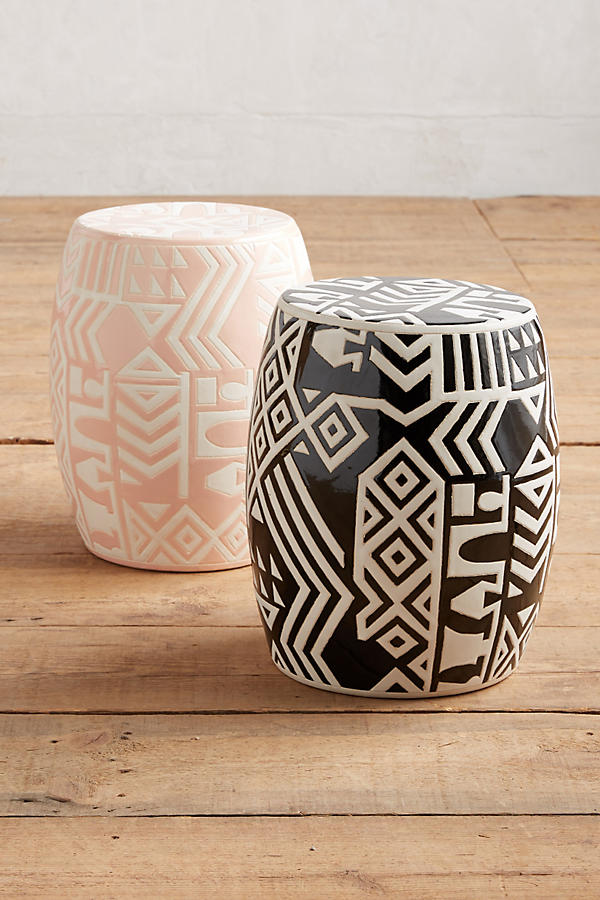 Slide View: 3: WHIT Ceramic Stool