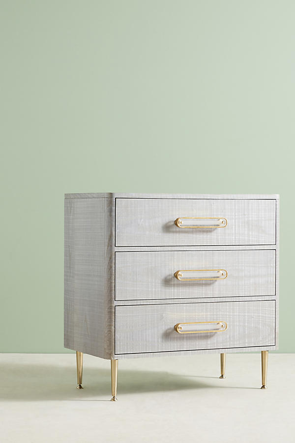 Slide View: 1: Odetta Three-Drawer Dresser