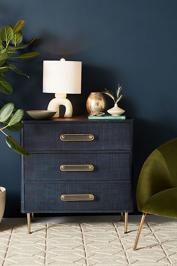 Slide View: 1: Odetta Three-Drawer Dresser