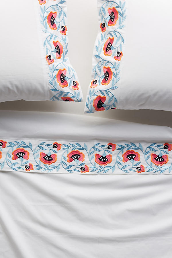 Slide View: 1: Verrier Embroidered Sheet Set