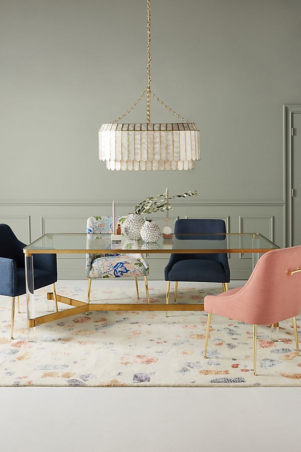Slide View: 1: Oscarine Lucite Dining Table