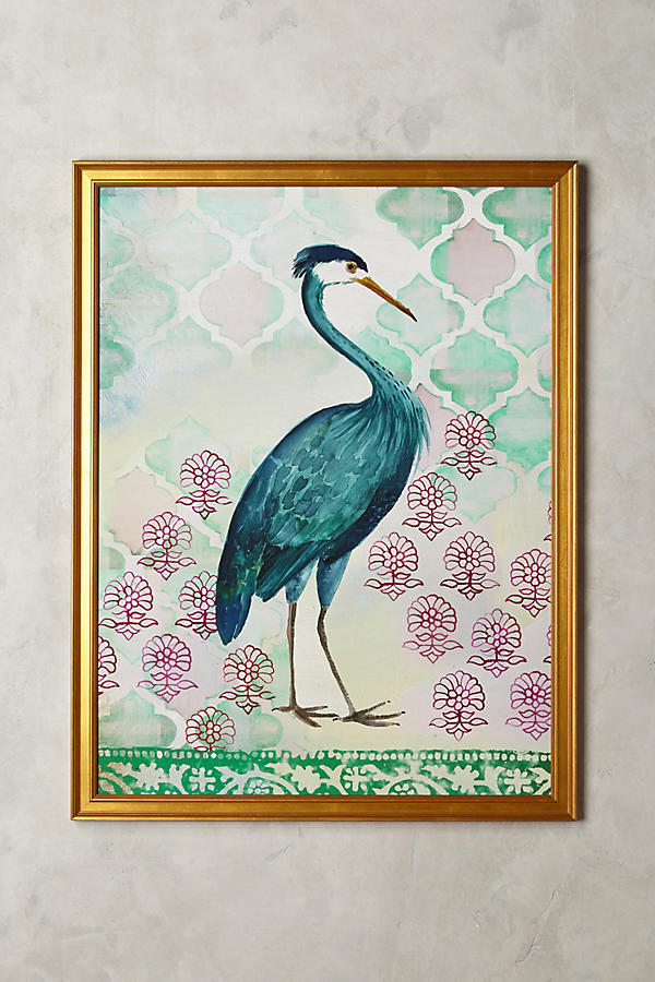 Slide View: 1: Blue Heron Wall Art