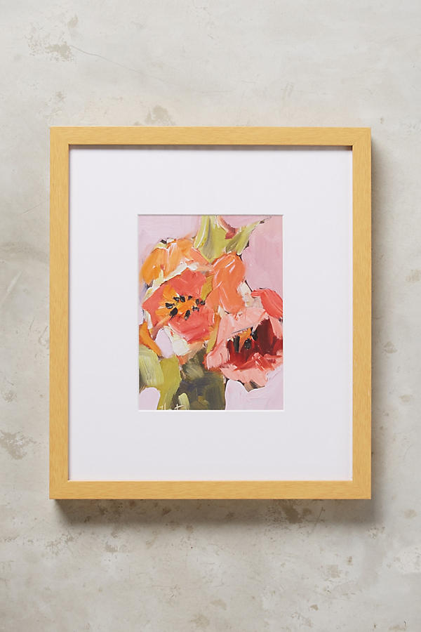 Slide View: 1: Orange Tulips Wall Art