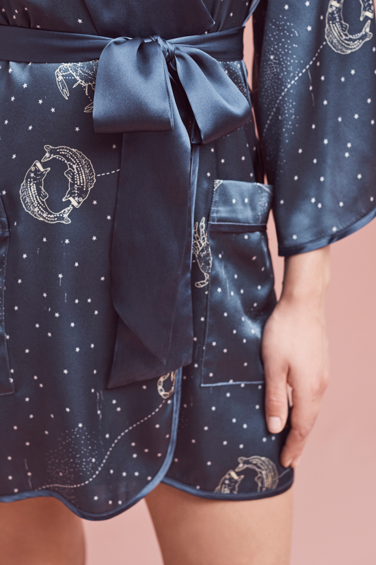 Dear Bowie Astrology Kimono Robe Anthropologie