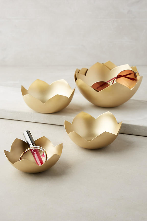 Slide View: 1: Lotus Decorative Nesting Bowls
