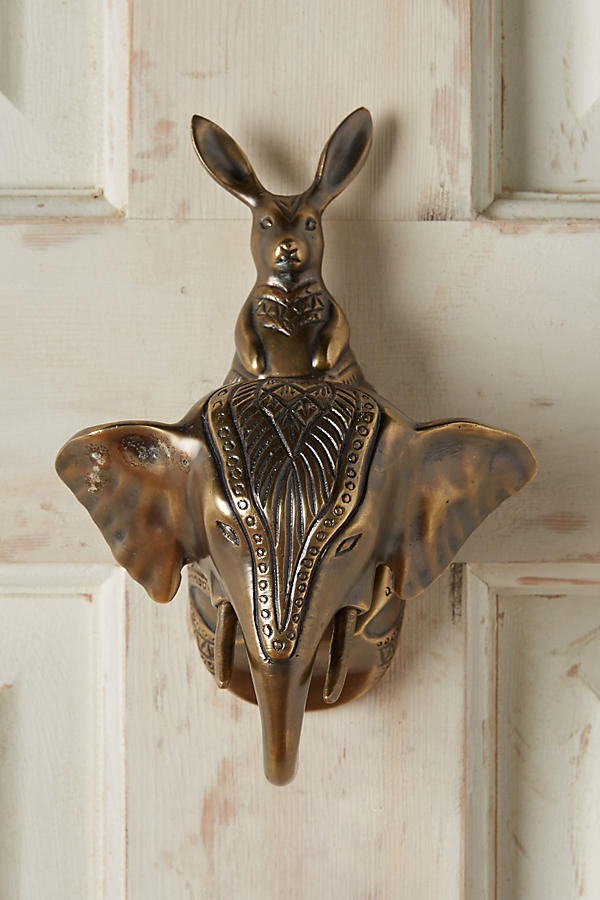 Slide View: 1: Animal Pairing Door Knocker
