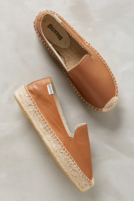 Soludos Cognac Leather Espadrilles Espadrilles Leather espadrilles Platform espadrilles