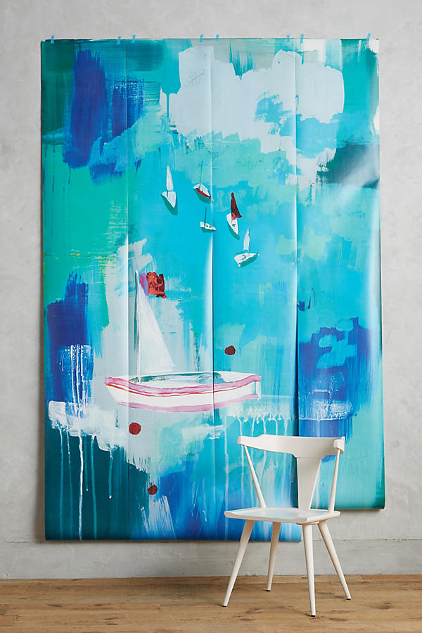 Slide View: 1: Sailing Scene Mural