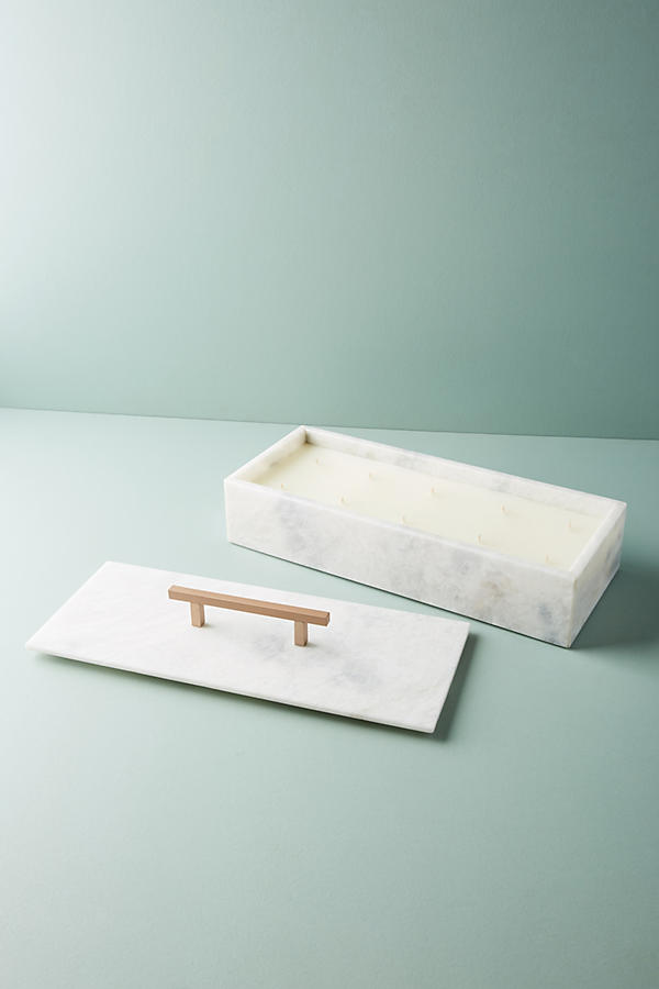 Slide View: 1: Nouvelle Marble Candle Box