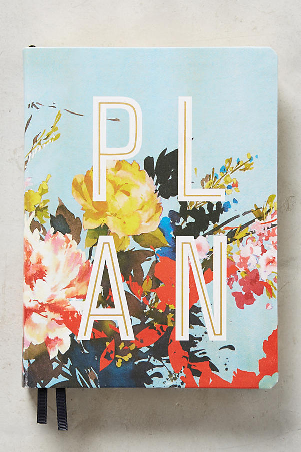 Slide View: 1: Floral Open-Dated Planner