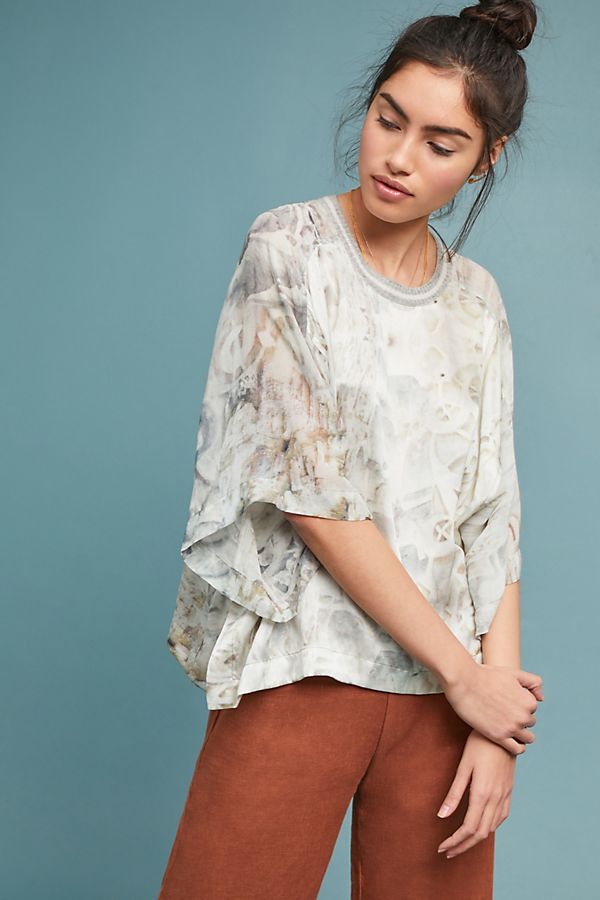 Slide View: 1: Marinela Silk Blouse