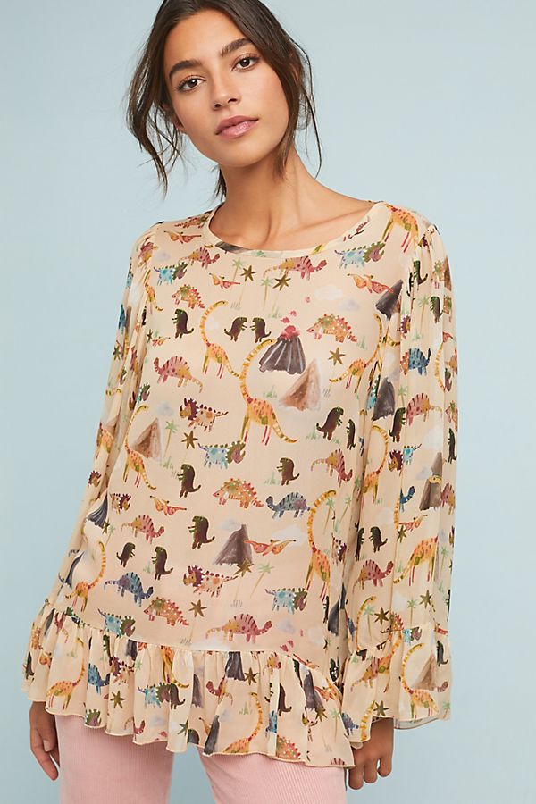 Slide View: 1: Dinosaur Blouse