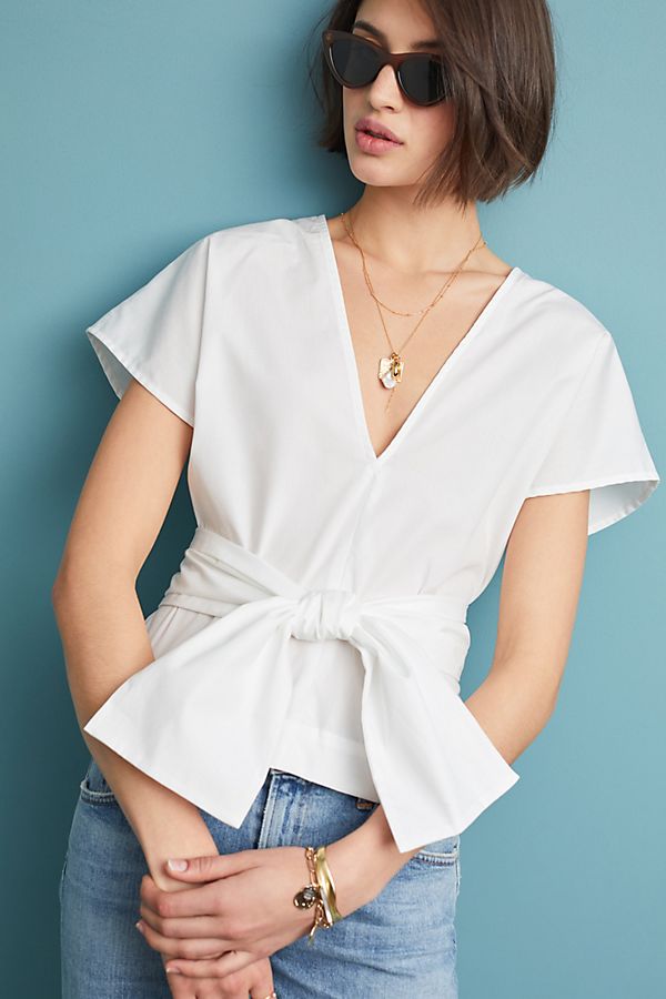 Slide View: 1: Corey Lynn Calter Poplin Top