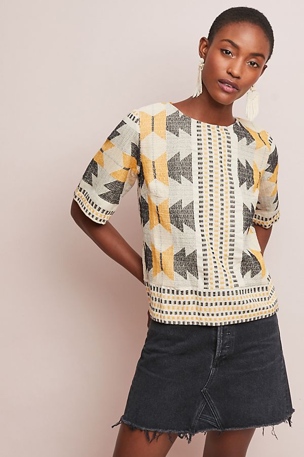 Slide View: 1: Alicia Textured Top