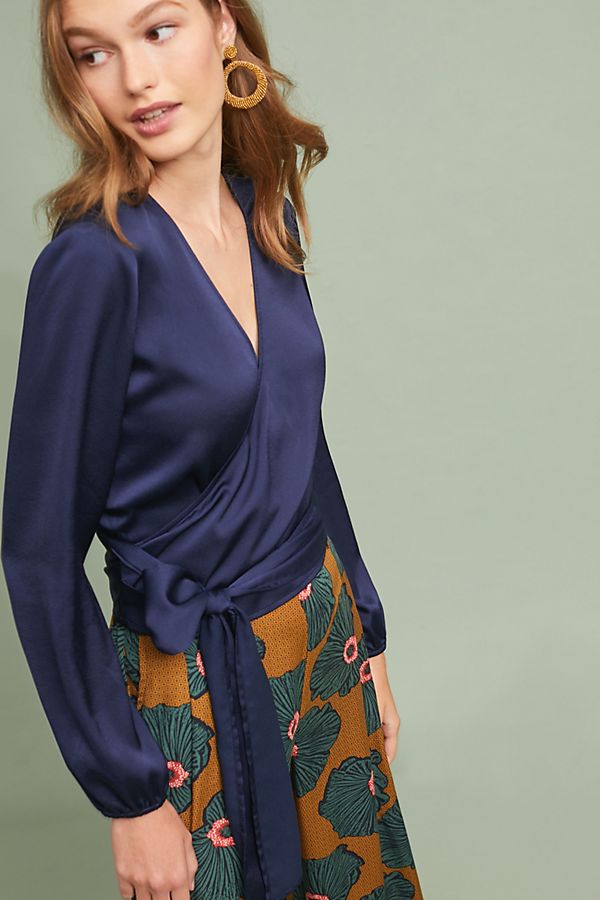 Slide View: 1: Milano Wrap Blouse