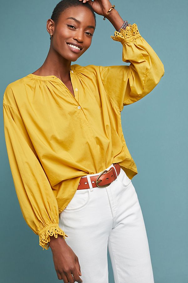 Slide View: 1: Jacoba Henley Blouse