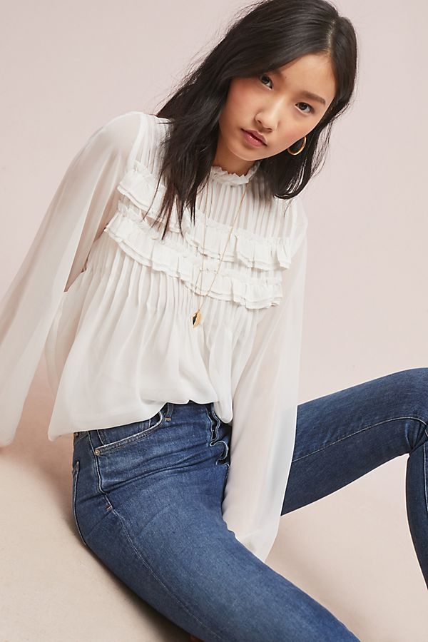 Slide View: 1: Jolie Ruffled Blouse