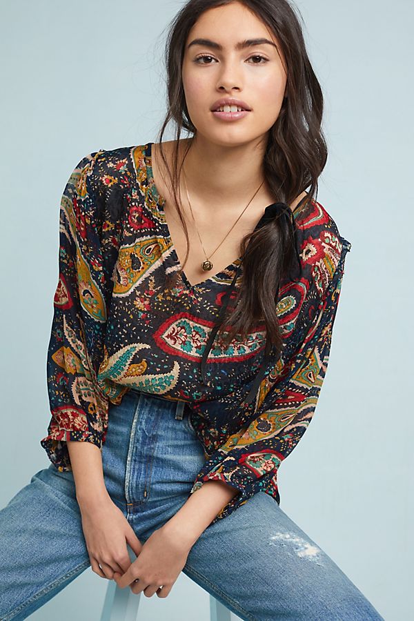 Slide View: 1: Paola Paisley Top