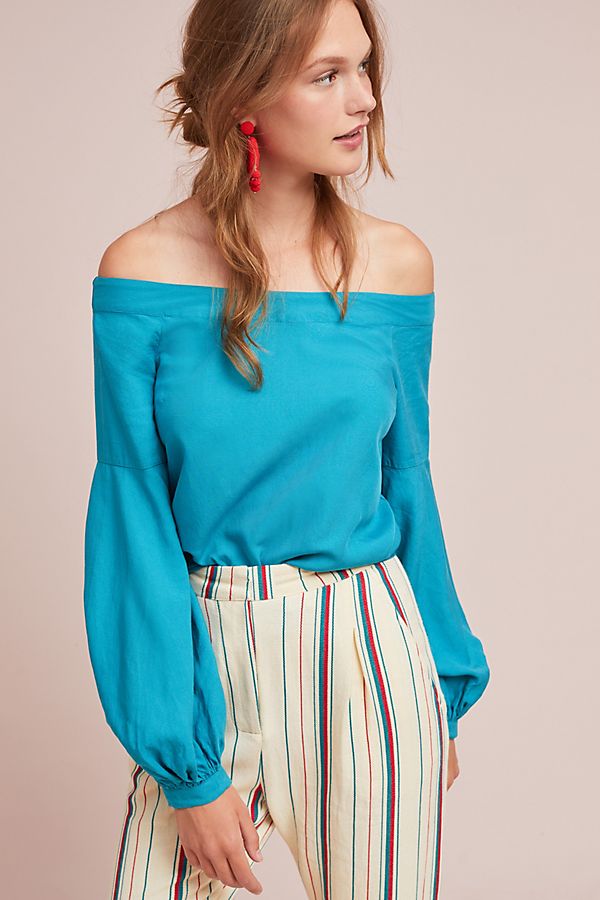 Slide View: 1: Hershell Off-The-Shoulder Blouse