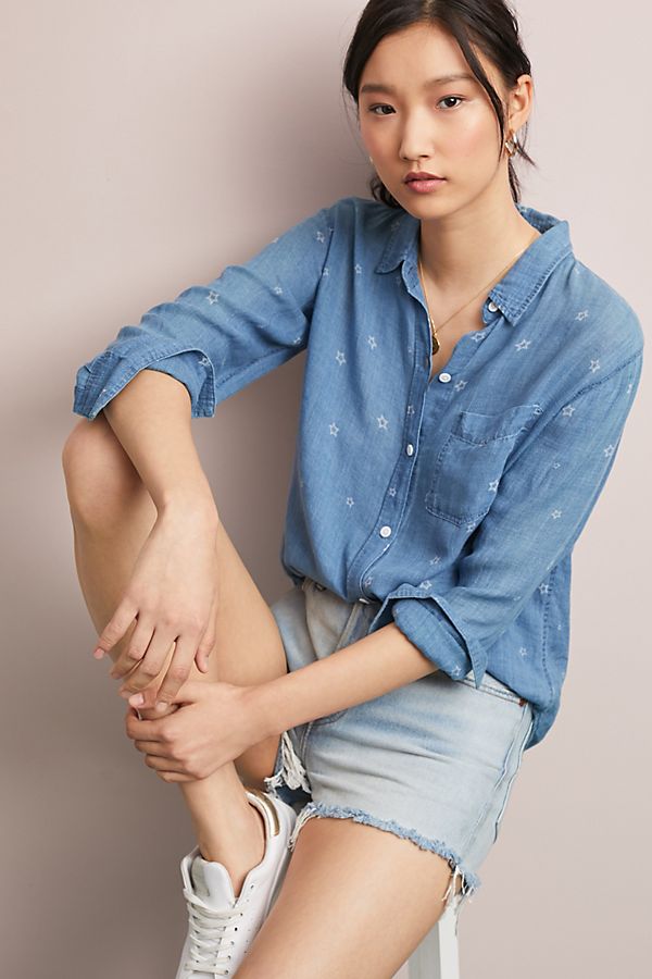 Slide View: 1: Rails Ingrid Chambray Buttondown
