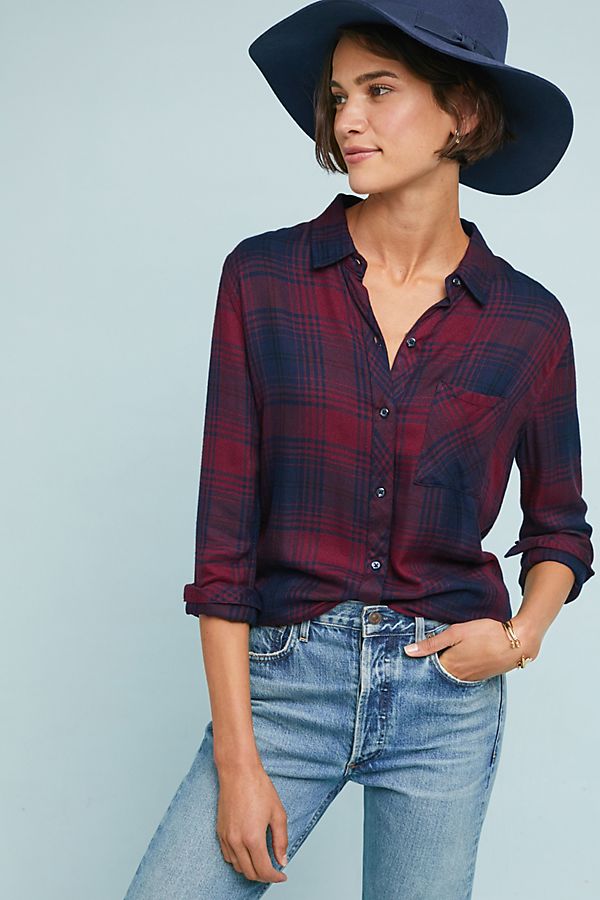 Slide View: 1: Rails Hunter Plaid Buttondown