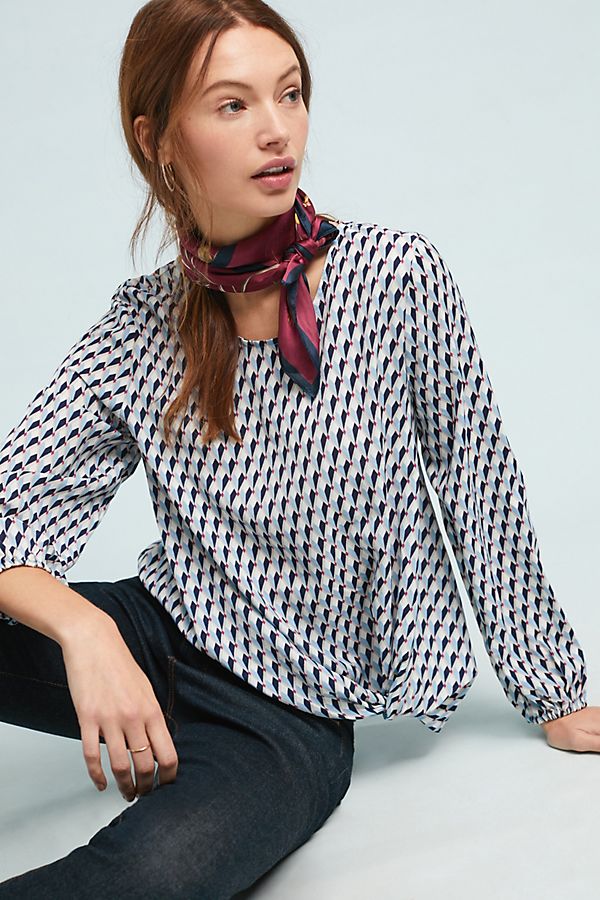 Slide View: 1: Elena Printed Top
