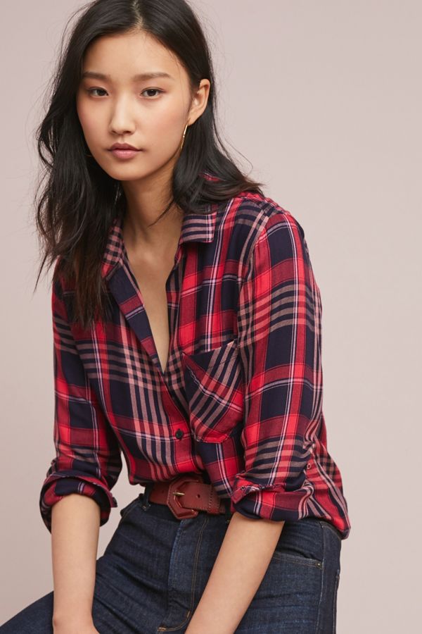 Slide View: 1: Cloth & Stone Yukon Plaid Buttondown