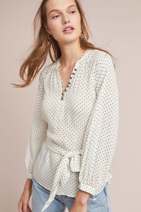 Slide View: 1: Lucy Polka Dot Blouse