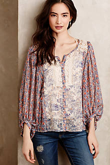 Chinoiserie Peasant Blouse