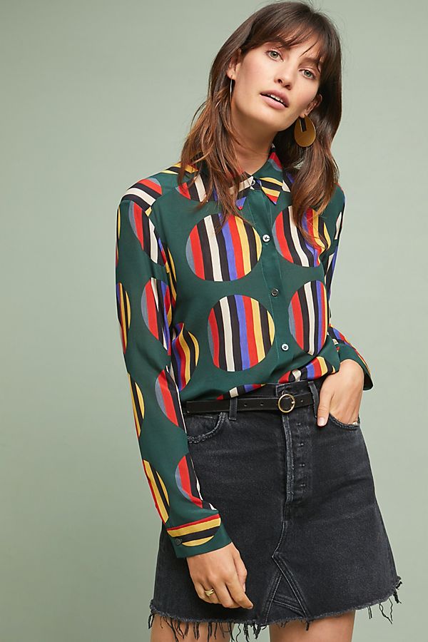 Slide View: 1: WHIT Dada Silk Blouse