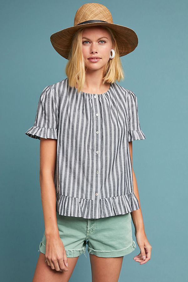 Slide View: 1: Belinda Striped Top