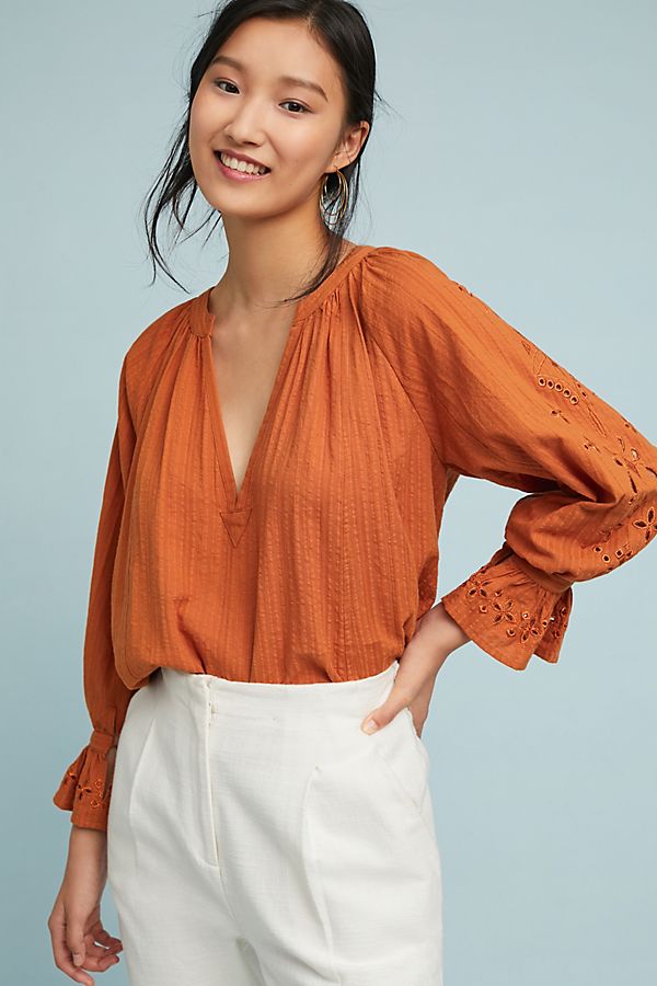 Slide View: 1: Darby Peasant Top