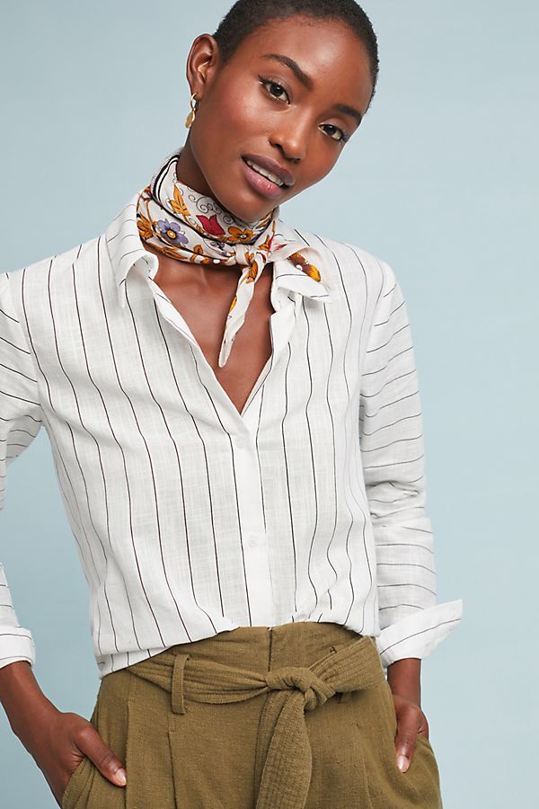 Slide View: 1: Salinger Striped Buttondown