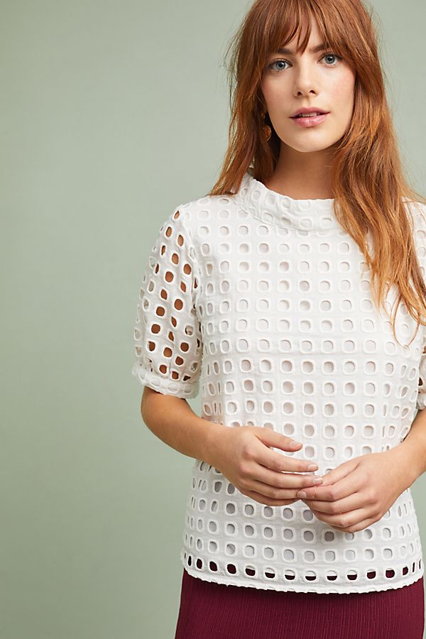 Slide View: 1: Eudora Eyelet Top
