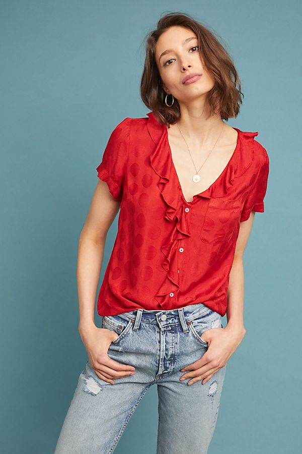 Slide View: 1: Jojo Ruffled Top