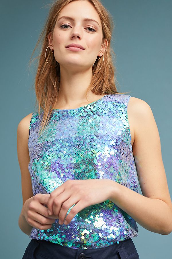 Slide View: 1: Amatheia Sequin Top