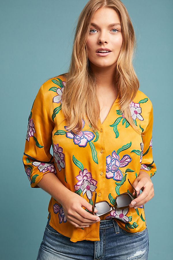 Slide View: 1: Sydney Embroidered Blouse