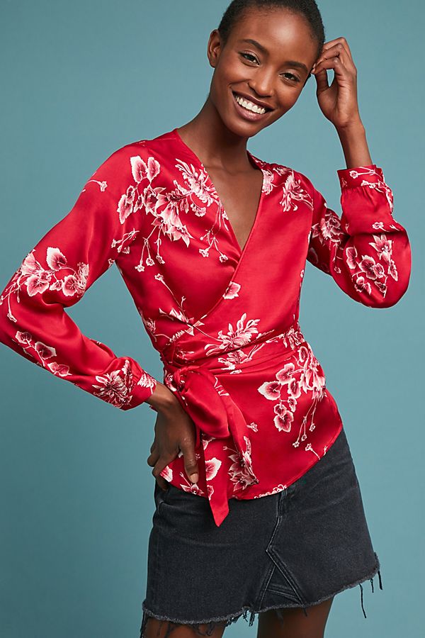 Slide View: 3: Kessler Wrap Blouse