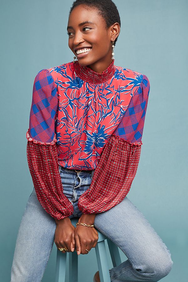 Slide View: 1: Vivant Peasant Blouse