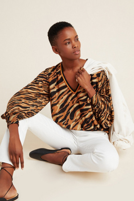 Bl-nk Patrice Puff-sleeved Blouse In Assorted