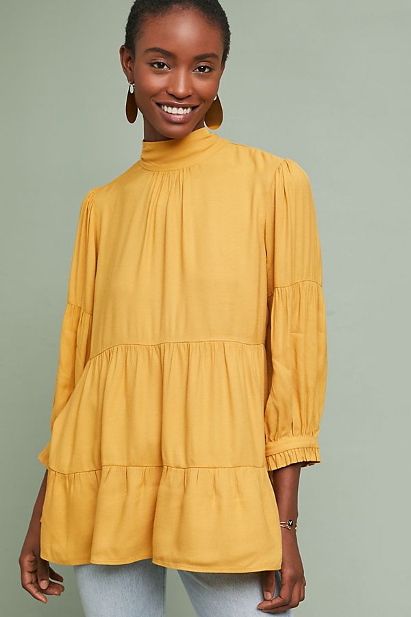 Slide View: 1: Goldie Tiered Blouse