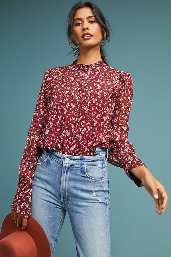 Slide View: 1: Topeka Floral Blouse