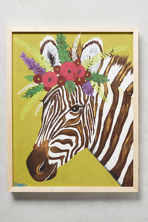 Slide View: 1: Zebra Wall Art