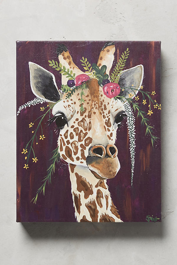 Slide View: 1: Giraffe Wall Art