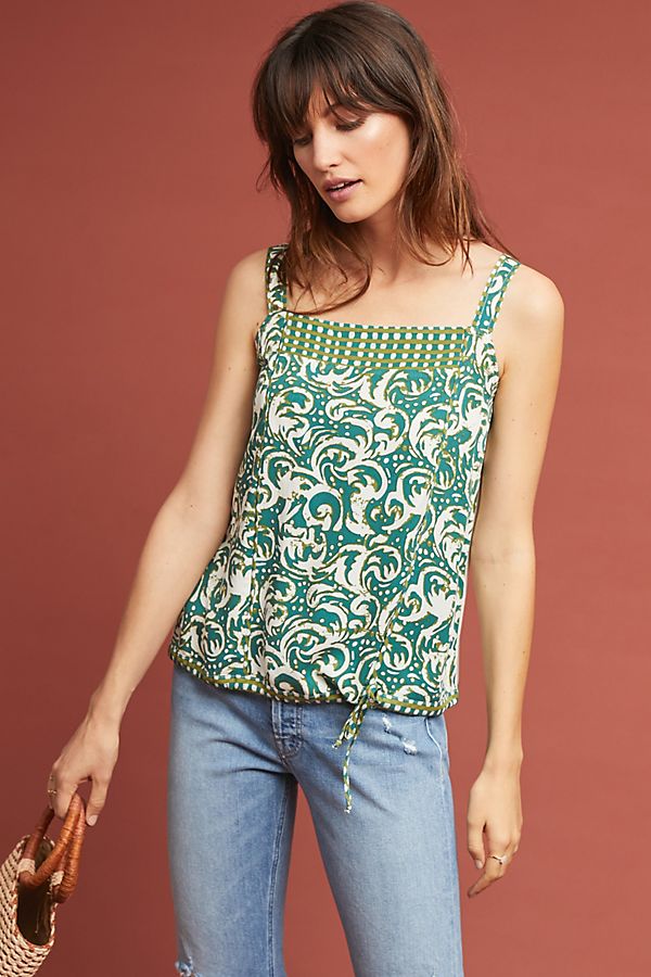 Slide View: 1: Jasmine Printed Tank
