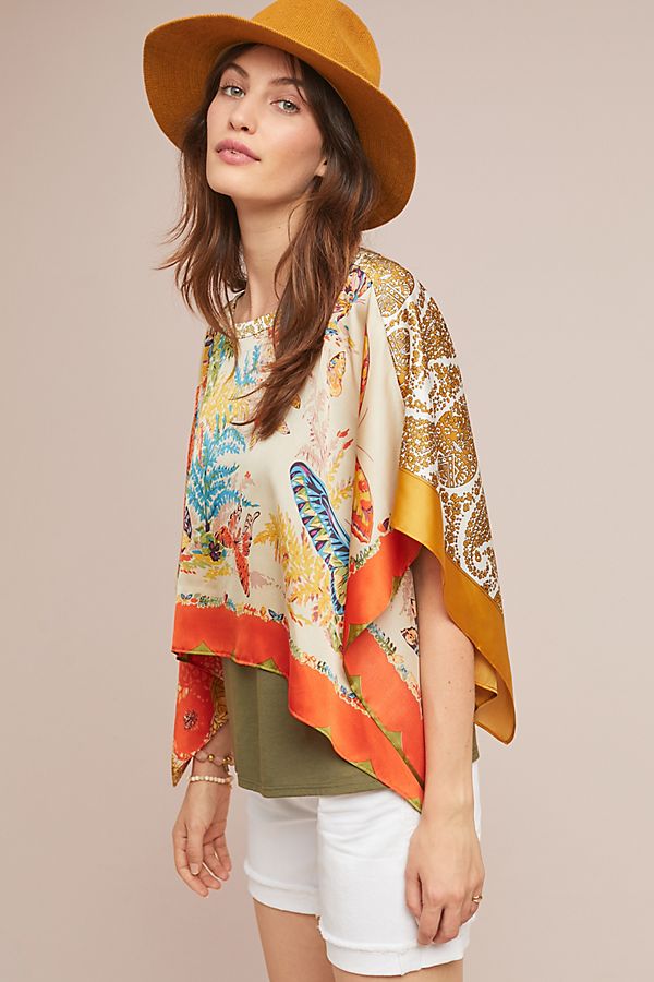 Slide View: 1: Chantel Scarf-Printed Top
