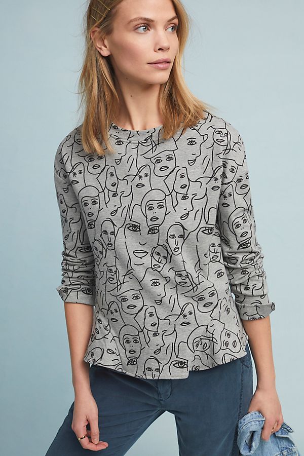 Slide View: 1: Forever Face Sweatshirt
